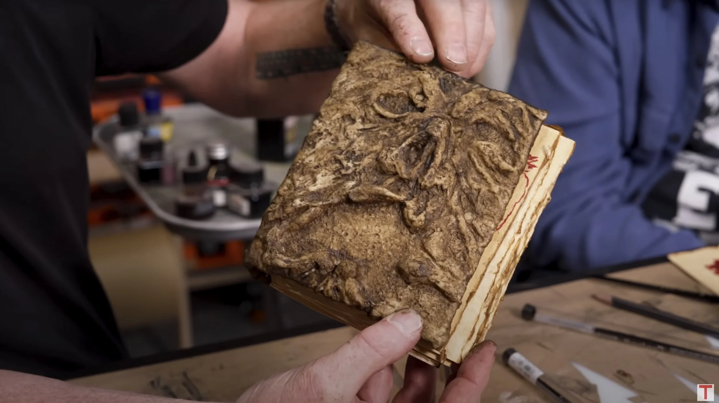 Adam Savage builds a killer dead Necromicon with the help of the original creator Adam Savage builds a killer dead Necromicon with the help of the original creator